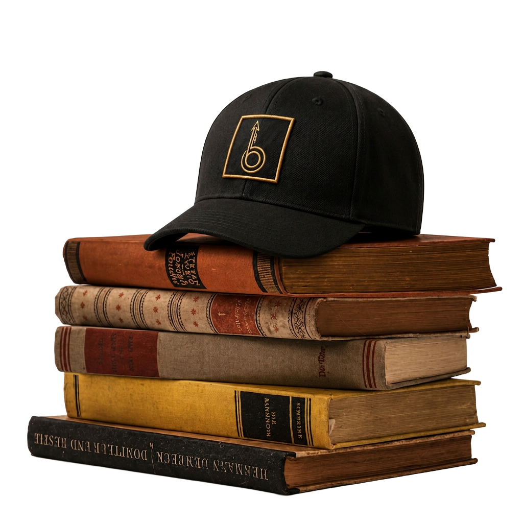 Berean Arrows — books and cap with the Flight Arrow mark